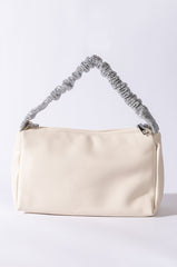 DESTINY RHINESTONE STRAP WHITE PURSE