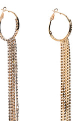 DRIPPIN CIRCLE DANGLE EARRING IN GOLD