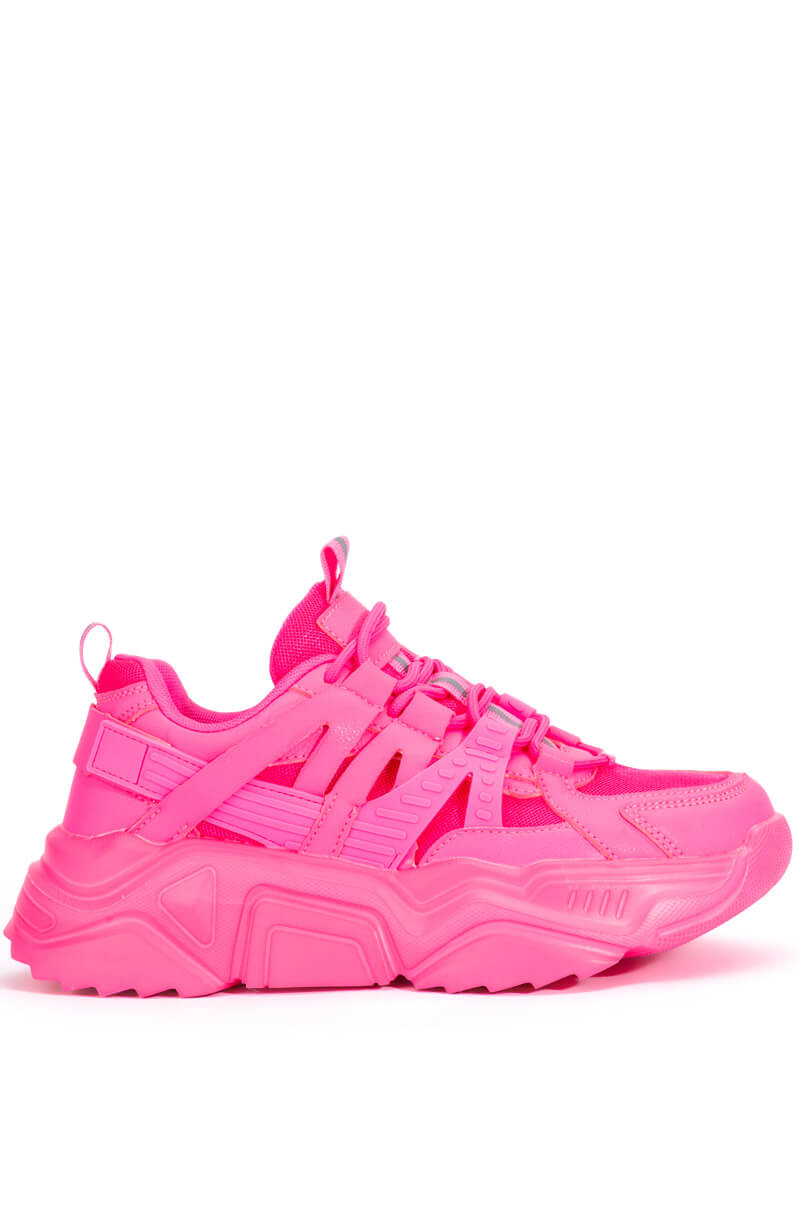 BRIELLA CHUNKY SNEAKER IN PINK